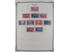 1891/1964, Collection on 39 Scott album leaves, unused and mnh, starting colonies allegory overprinted issues with multiples,