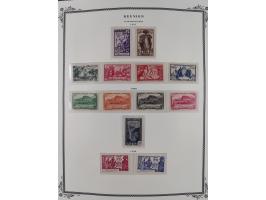 1891/1964, Collection on 39 Scott album leaves, unused and mnh, starting colonies allegory overprinted issues with multiples,