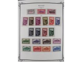 1891/1964, Collection on 39 Scott album leaves, unused and mnh, starting colonies allegory overprinted issues with multiples,