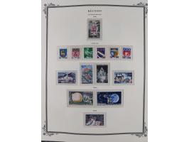 1891/1964, Collection on 39 Scott album leaves, unused and mnh, starting colonies allegory overprinted issues with multiples,