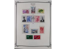 1891/1964, Collection on 39 Scott album leaves, unused and mnh, starting colonies allegory overprinted issues with multiples,