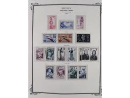 1891/1964, Collection on 39 Scott album leaves, unused and mnh, starting colonies allegory overprinted issues with multiples,
