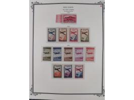 1891/1964, Collection on 39 Scott album leaves, unused and mnh, starting colonies allegory overprinted issues with multiples,