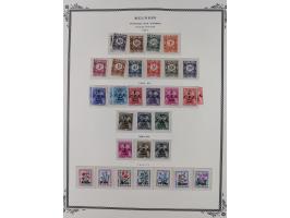 1891/1964, Collection on 39 Scott album leaves, unused and mnh, starting colonies allegory overprinted issues with multiples,