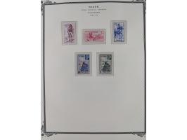 1921/1944, Collection on 11 Scott album leaves, unused and mnh, starting ‘Territoire du Niger’ overprinted issues, air mail i