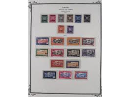 1921/1944, Collection on 11 Scott album leaves, unused and mnh, starting ‘Territoire du Niger’ overprinted issues, air mail i