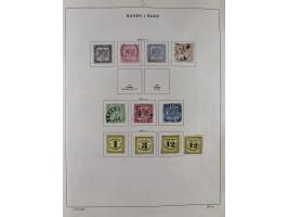 1851/1934, uriger meist gestempelter und teils ungebrauchter Sammlungsbestand in einem Schaubek Album, dabei auch wenige Brie