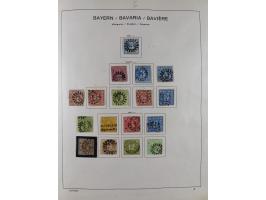 1851/1934, uriger meist gestempelter und teils ungebrauchter Sammlungsbestand in einem Schaubek Album, dabei auch wenige Brie