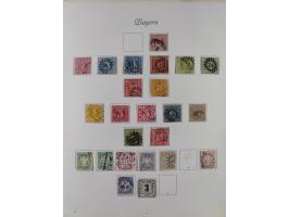 1851/1934, uriger meist gestempelter und teils ungebrauchter Sammlungsbestand in einem Schaubek Album, dabei auch wenige Brie