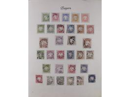 1851/1934, uriger meist gestempelter und teils ungebrauchter Sammlungsbestand in einem Schaubek Album, dabei auch wenige Brie