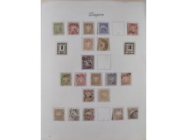 1851/1934, uriger meist gestempelter und teils ungebrauchter Sammlungsbestand in einem Schaubek Album, dabei auch wenige Brie