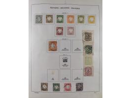 1851/1934, uriger meist gestempelter und teils ungebrauchter Sammlungsbestand in einem Schaubek Album, dabei auch wenige Brie