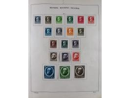 1851/1934, uriger meist gestempelter und teils ungebrauchter Sammlungsbestand in einem Schaubek Album, dabei auch wenige Brie