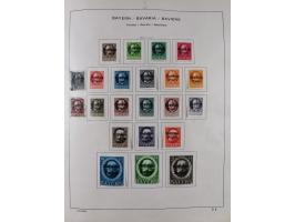 1851/1934, uriger meist gestempelter und teils ungebrauchter Sammlungsbestand in einem Schaubek Album, dabei auch wenige Brie