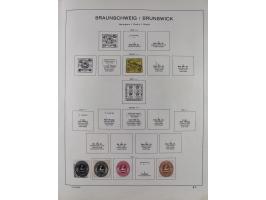 1851/1934, uriger meist gestempelter und teils ungebrauchter Sammlungsbestand in einem Schaubek Album, dabei auch wenige Brie