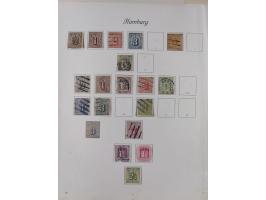 1851/1934, uriger meist gestempelter und teils ungebrauchter Sammlungsbestand in einem Schaubek Album, dabei auch wenige Brie