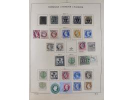 1851/1934, uriger meist gestempelter und teils ungebrauchter Sammlungsbestand in einem Schaubek Album, dabei auch wenige Brie