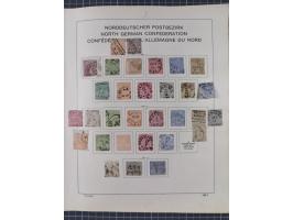 1851/1934, uriger meist gestempelter und teils ungebrauchter Sammlungsbestand in einem Schaubek Album, dabei auch wenige Brie