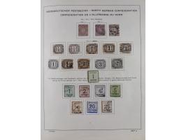 1851/1934, uriger meist gestempelter und teils ungebrauchter Sammlungsbestand in einem Schaubek Album, dabei auch wenige Brie