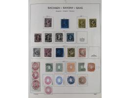 1851/1934, uriger meist gestempelter und teils ungebrauchter Sammlungsbestand in einem Schaubek Album, dabei auch wenige Brie