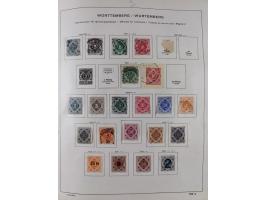 1851/1934, uriger meist gestempelter und teils ungebrauchter Sammlungsbestand in einem Schaubek Album, dabei auch wenige Brie