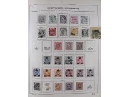 1851/1934, uriger meist gestempelter und teils ungebrauchter Sammlungsbestand in einem Schaubek Album, dabei auch wenige Brie