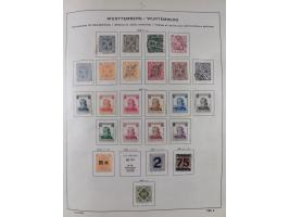 1851/1934, uriger meist gestempelter und teils ungebrauchter Sammlungsbestand in einem Schaubek Album, dabei auch wenige Brie