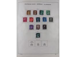 1851/1934, uriger meist gestempelter und teils ungebrauchter Sammlungsbestand in einem Schaubek Album, dabei auch wenige Brie