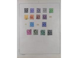 1851/1934, uriger meist gestempelter und teils ungebrauchter Sammlungsbestand in einem Schaubek Album, dabei auch wenige Brie