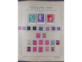 1851/1934, uriger meist gestempelter und teils ungebrauchter Sammlungsbestand in einem Schaubek Album, dabei auch wenige Brie