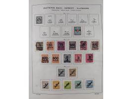 1851/1934, uriger meist gestempelter und teils ungebrauchter Sammlungsbestand in einem Schaubek Album, dabei auch wenige Brie