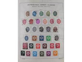 1851/1934, uriger meist gestempelter und teils ungebrauchter Sammlungsbestand in einem Schaubek Album, dabei auch wenige Brie