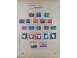 1851/1934, uriger meist gestempelter und teils ungebrauchter Sammlungsbestand in einem Schaubek Album, dabei auch wenige Brie