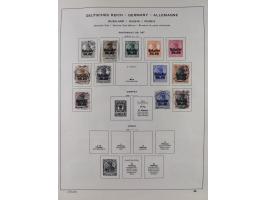 1851/1934, uriger meist gestempelter und teils ungebrauchter Sammlungsbestand in einem Schaubek Album, dabei auch wenige Brie
