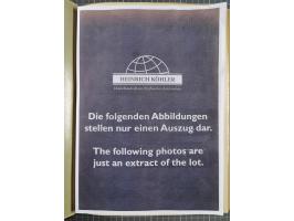 1880/1980 (ca.), alte Sammlung in 3 Bänden, dabei schöne Teile Saar, Danzig und Kolonien sowie Deutschland nach 1945&nbsp;