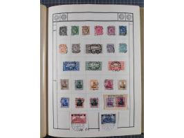 1880/1980 (ca.), alte Sammlung in 3 Bänden, dabei schöne Teile Saar, Danzig und Kolonien sowie Deutschland nach 1945&nbsp;