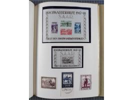 1880/1980 (ca.), alte Sammlung in 3 Bänden, dabei schöne Teile Saar, Danzig und Kolonien sowie Deutschland nach 1945&nbsp;