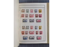 1880/1980 (ca.), alte Sammlung in 3 Bänden, dabei schöne Teile Saar, Danzig und Kolonien sowie Deutschland nach 1945&nbsp;