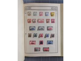 1880/1980 (ca.), alte Sammlung in 3 Bänden, dabei schöne Teile Saar, Danzig und Kolonien sowie Deutschland nach 1945&nbsp;