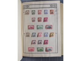 1880/1980 (ca.), alte Sammlung in 3 Bänden, dabei schöne Teile Saar, Danzig und Kolonien sowie Deutschland nach 1945&nbsp;