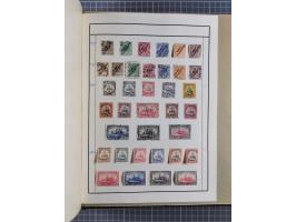 1880/1980 (ca.), alte Sammlung in 3 Bänden, dabei schöne Teile Saar, Danzig und Kolonien sowie Deutschland nach 1945&nbsp;