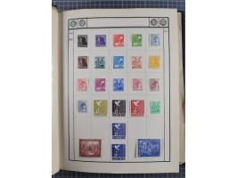 1880/1980 (ca.), alte Sammlung in 3 Bänden, dabei schöne Teile Saar, Danzig und Kolonien sowie Deutschland nach 1945&nbsp;