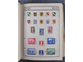 1880/1980 (ca.), alte Sammlung in 3 Bänden, dabei schöne Teile Saar, Danzig und Kolonien sowie Deutschland nach 1945&nbsp;