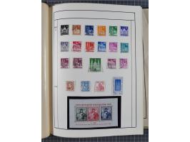 1880/1980 (ca.), alte Sammlung in 3 Bänden, dabei schöne Teile Saar, Danzig und Kolonien sowie Deutschland nach 1945&nbsp;