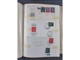 1880/1980 (ca.), alte Sammlung in 3 Bänden, dabei schöne Teile Saar, Danzig und Kolonien sowie Deutschland nach 1945&nbsp;