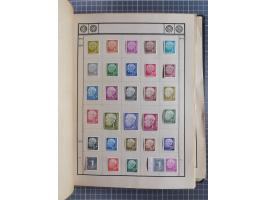 1880/1980 (ca.), alte Sammlung in 3 Bänden, dabei schöne Teile Saar, Danzig und Kolonien sowie Deutschland nach 1945&nbsp;