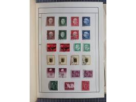 1880/1980 (ca.), alte Sammlung in 3 Bänden, dabei schöne Teile Saar, Danzig und Kolonien sowie Deutschland nach 1945&nbsp;