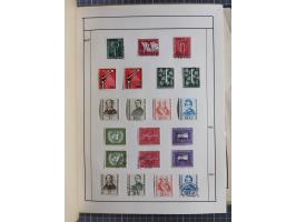 1880/1980 (ca.), alte Sammlung in 3 Bänden, dabei schöne Teile Saar, Danzig und Kolonien sowie Deutschland nach 1945&nbsp;