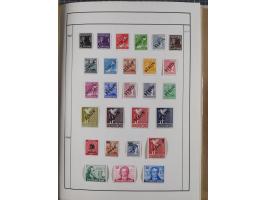 1880/1980 (ca.), alte Sammlung in 3 Bänden, dabei schöne Teile Saar, Danzig und Kolonien sowie Deutschland nach 1945&nbsp;