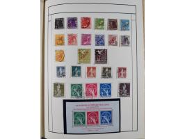 1880/1980 (ca.), alte Sammlung in 3 Bänden, dabei schöne Teile Saar, Danzig und Kolonien sowie Deutschland nach 1945&nbsp;